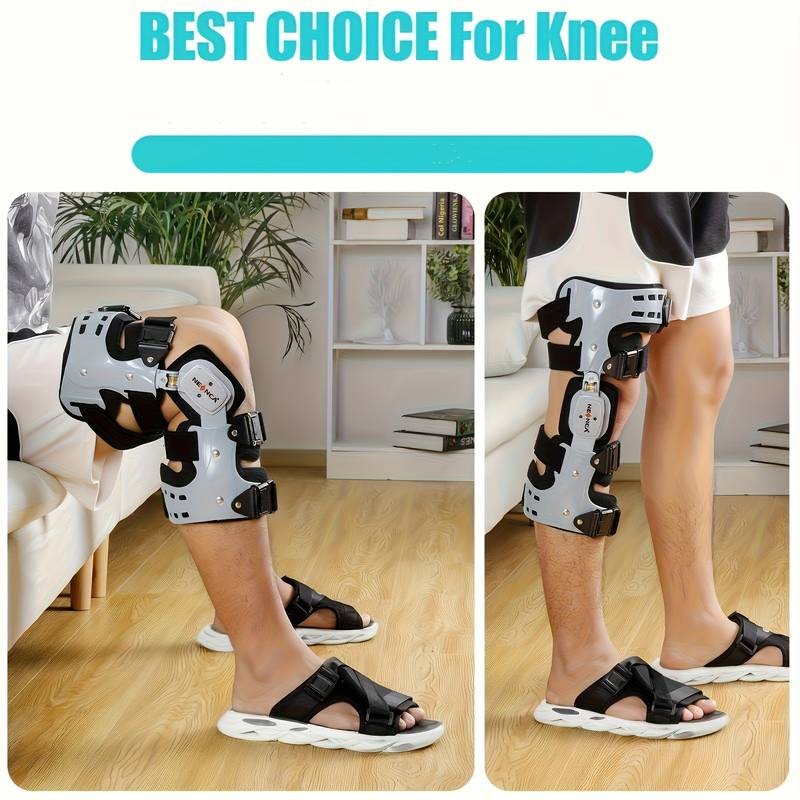 NEENCA Adjustable Knee Brace Professional ACL, MCL, PCL Support with Unloading ROM Hinge Fixator