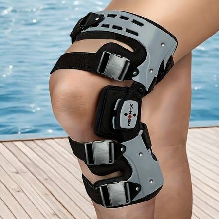 NEENCA Adjustable Knee Brace Professional ACL, MCL, PCL Support with Unloading ROM Hinge Fixator