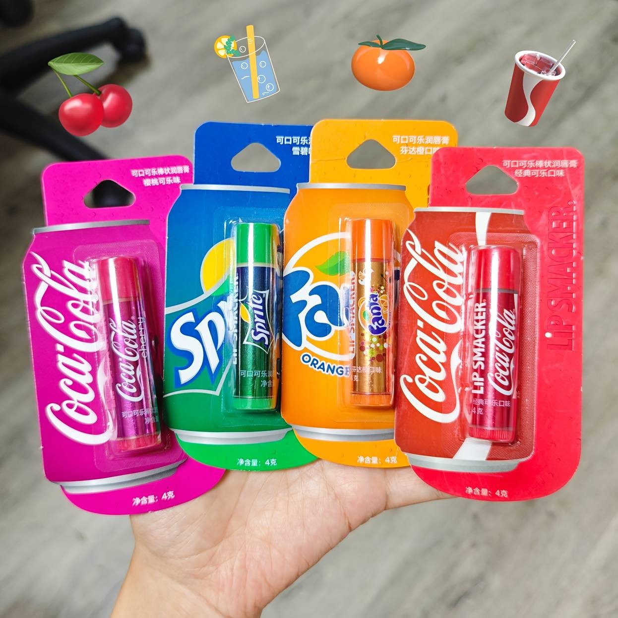 LiP SMACKER 4-Pack Lip Balm  Soft, Hydrated Lips Anytime Perfect for E