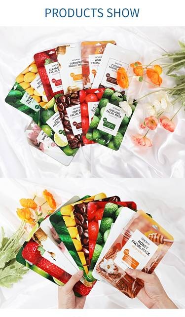 11pcs MOOYAM Fruit Facial Mask Set  Fresh Fruit Glow for Your Skin Perfect for At-Ho