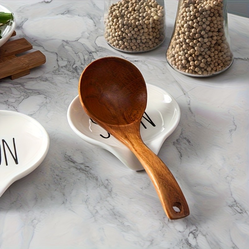 YUMIPLUS Ceramic Spoon Rest  10.92cm Round Minimalist Spoon Holder for Kitchen, Home & Outdoor Use
