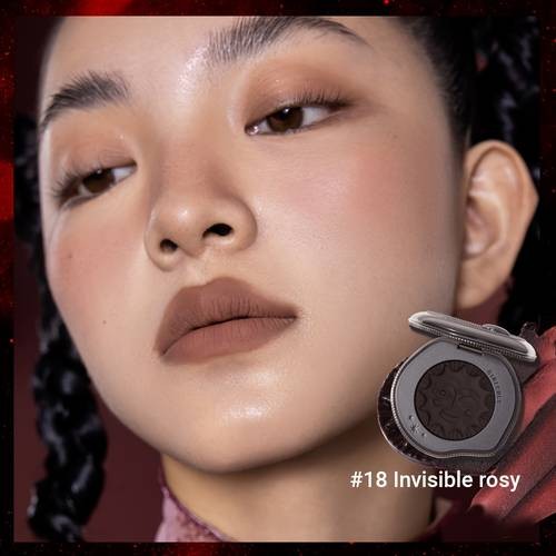 Girlcult Halloween Black to Red Contouring Matte Brightening Peach Soft Pink Highlight & Contour in One