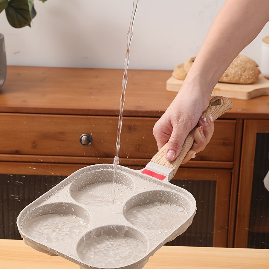 YUMIPLUS 4-Cup Non-Stick Maifan Stone Egg Frying Pan with Lid  Aluminum Breakfast Pan for Eggs, Pancakes & Tortillas