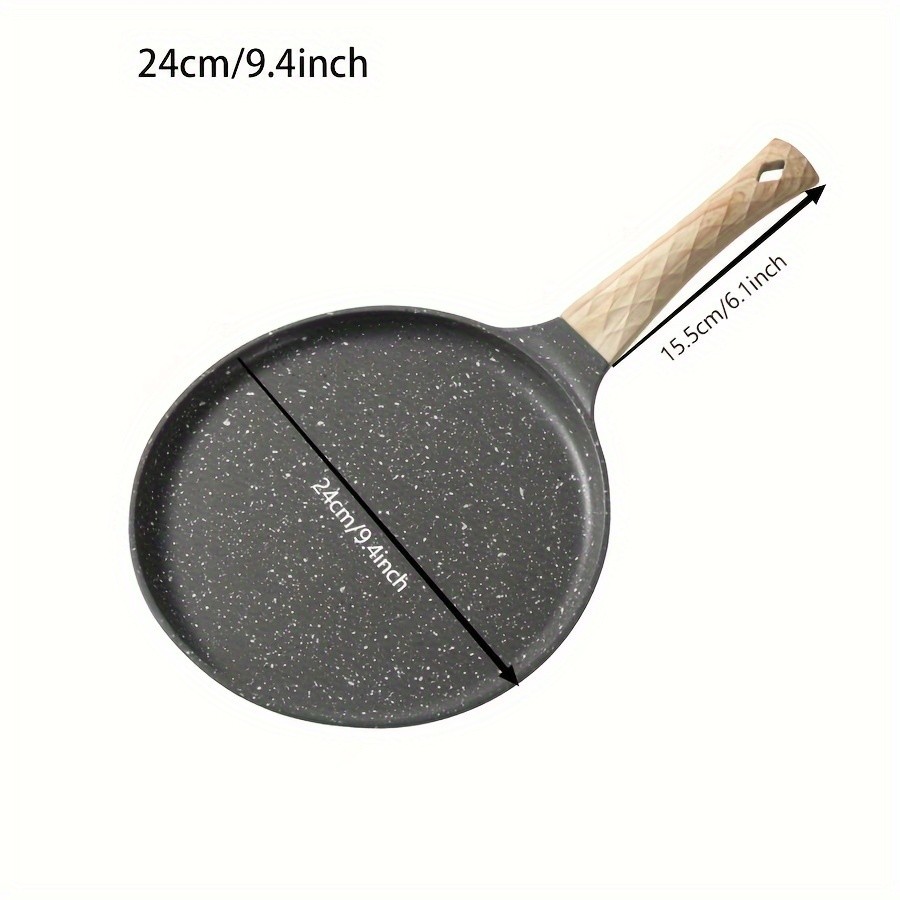 YUMIPLUS 10-Inch Nonstick Crepe Pan  Swiss Granite Coated Dosa & Pancake Skillet