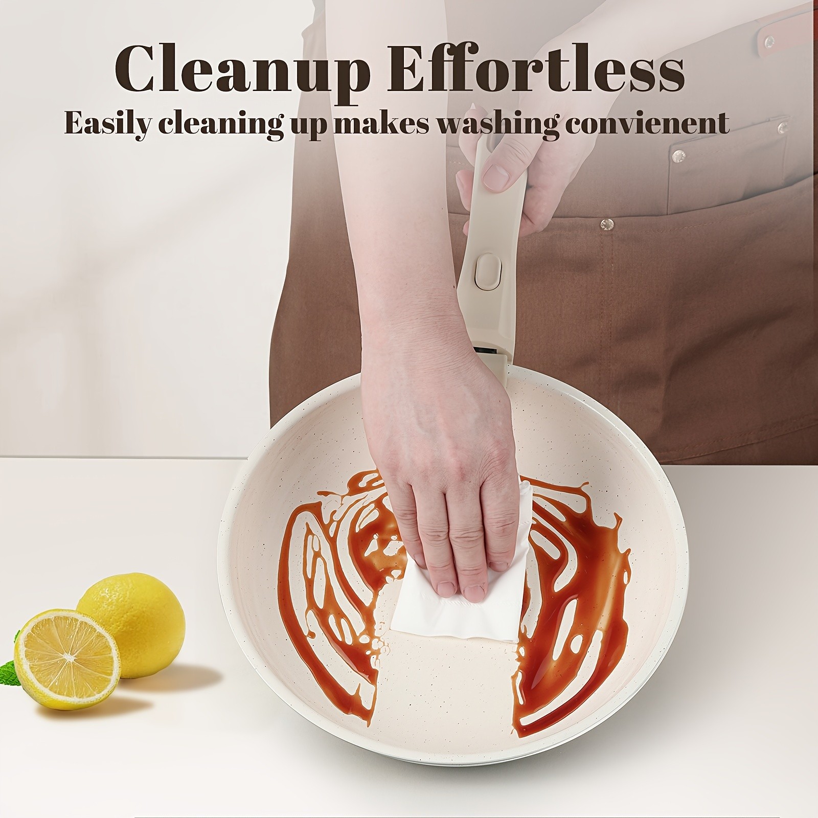 KPXSIAION Cookware Set with Detachable Handle  Modern Induction Nonstick Pots & Pans for Home, RV & Everyday Cooking