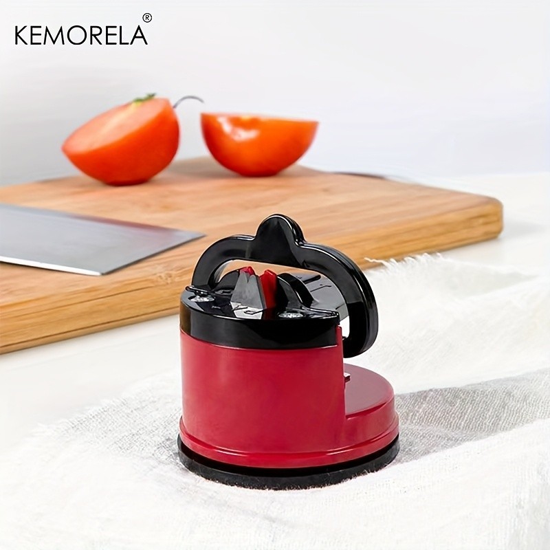 KEMORELA Knife Sharpener Safe Suction-Based Sharpening Tool for Chef & Damascus Knives