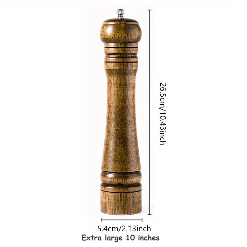 KEMORELA Wooden Pepper Grinder  Handheld Manual Spice Mill with Classic Natural Design