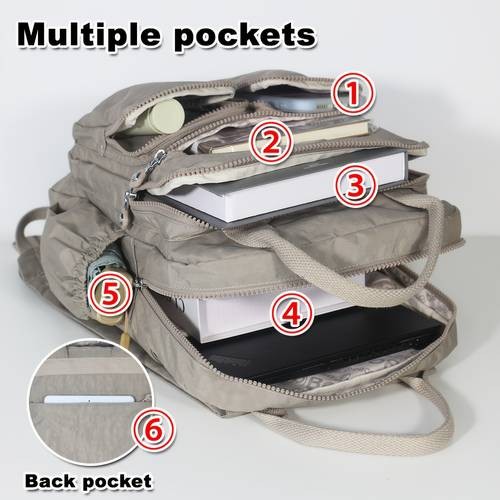 BO Large-Capacity Lightweight Laptop Backpack  Convertible Backpack/Tote for College, Commuting & Travel