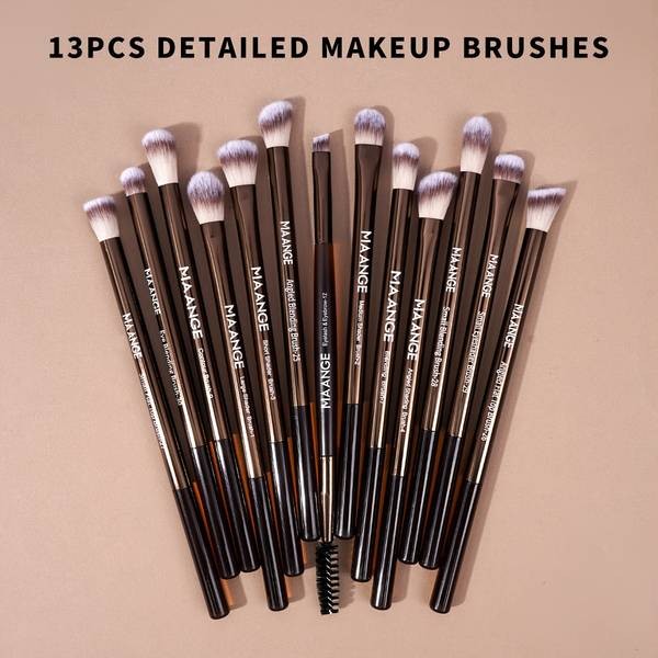 MAANGE 21pcs Professional Makeup Brush Set  Complete Face & Eye Brush Kit with Flannel Bag