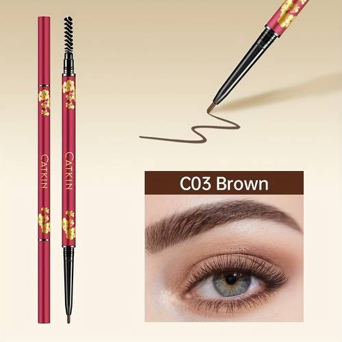 CATKIN Artificial Jade Eyebrow Pencil Waterproof, Sweatproof & Long-Lasting Brow Definer (Christmas Gift)