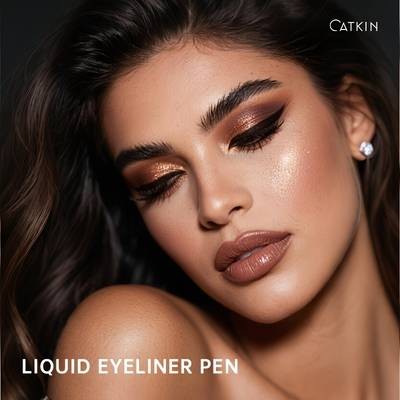 CATKIN Liquid Eyeliner Pen Ultra-Fine, Waterproof, Long-Lasting 24H Eyeliner (Christmas Gift)