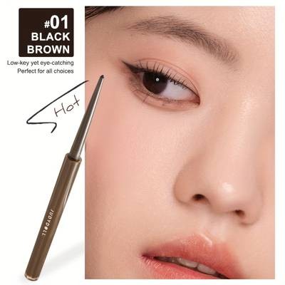 JUDYDOLL Ultrafine Eyeliner Gel Pencil Long-Wearing Waterproof Brown Eyeliner Beginner-Friendly Precise Application Perfect for Weddings, Parties, Halloween & Fall/Winter Looks