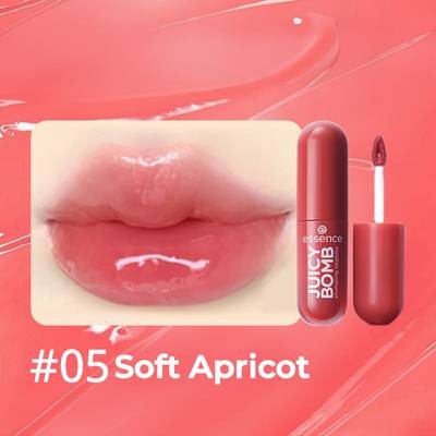 essence JUICY BOMB Plumping Lipgloss  Shade #05 & #07 (Christmas Gift Set) Glossy Finish  Volumizing  Smooth Liquid Formula  Suitable for All Skin Types
