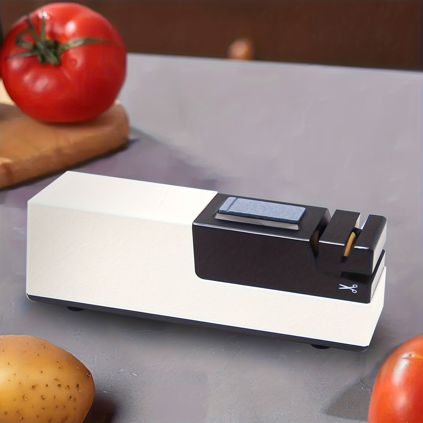 iWhale Electric Kitchen Sharpener 1300mAh USB Rechargeable  Automatic Sharpening & Polishing for Effortless Knife Restoration