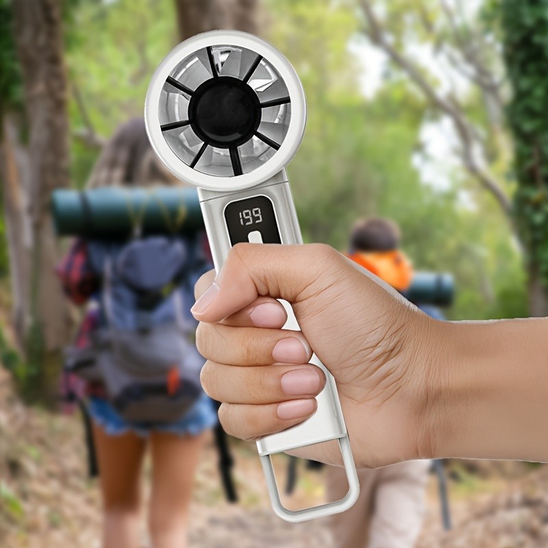 iWhale 199% Turbo Mini Fan with Digital Display Ultra-Powerful Cooling in a Pocket-Size Design