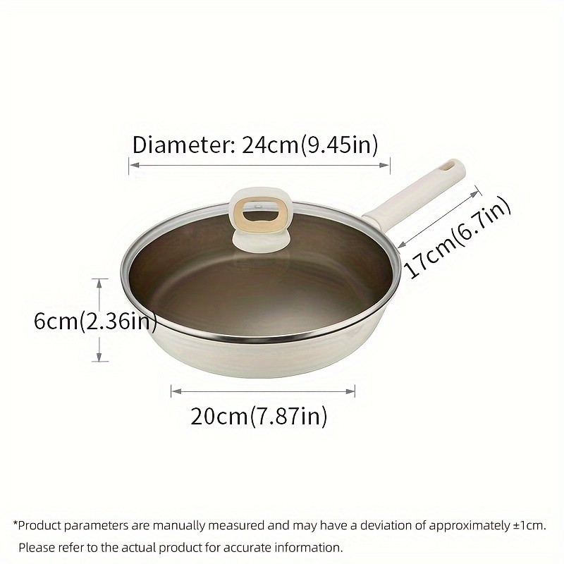 COOKER KING Non-Stick Titanium Coating Frying Pan with Lid  Healthy, PFOA-Free Cooking for All NZ Cooktops