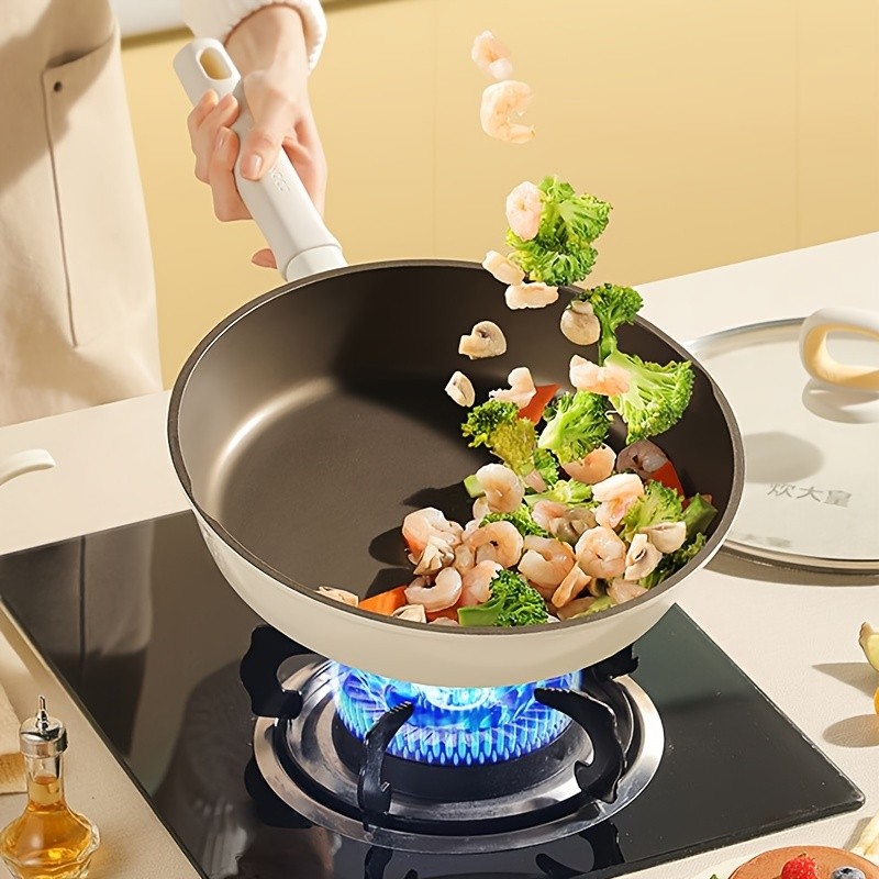 COOKER KING Non-Stick Titanium Coating Frying Pan with Lid  Healthy, PFOA-Free Cooking for All NZ Cooktops