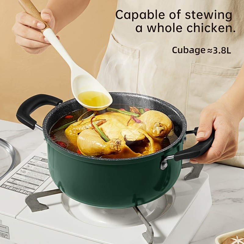 COOKER KING 22cm Non-Stick Saucepan with Glass Lid  Multi-Purpose, PFOA-Free Stew Pot for Soup, Noodles & Everyday NZ Cooking