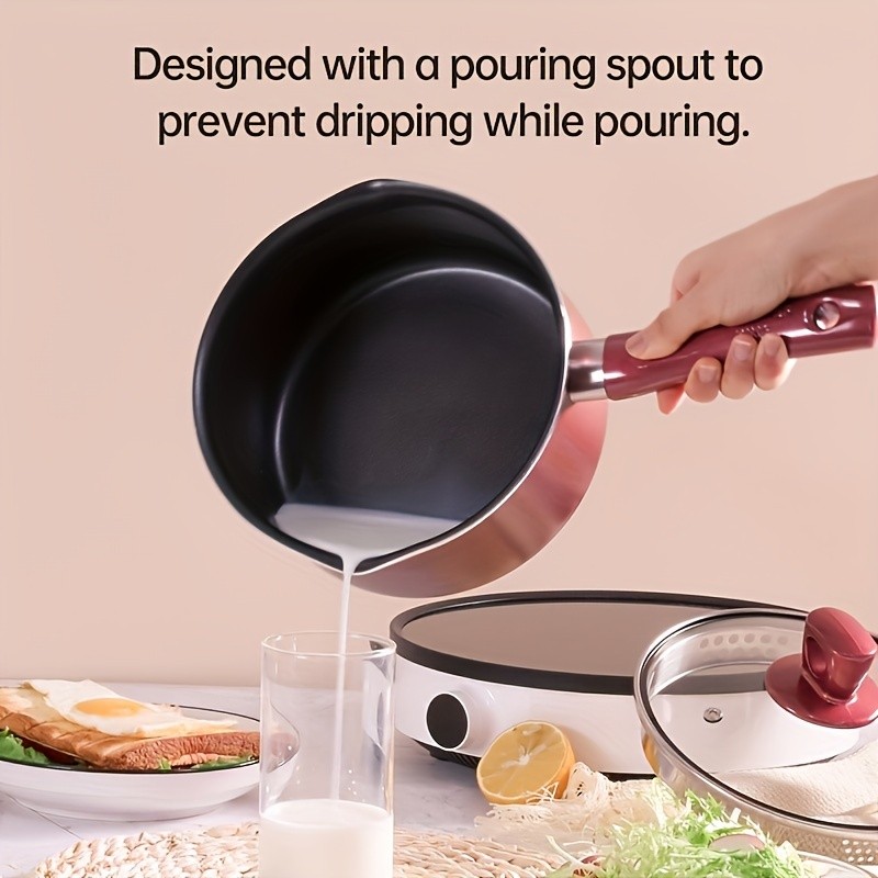 COOKER KING 2.1QT Nonstick Saucepan with Glass Lid  Safe, Even-Heating Daily Pot for All NZ Cooktops
