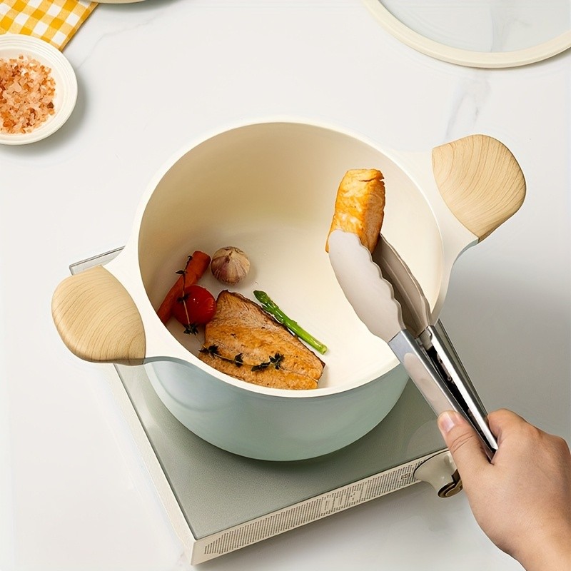 COOKER KING 4.5L Titanium-Ceramic Nonstick Stockpot with Lid Safe, Even-Heating Family Pot for All NZ Cooktops