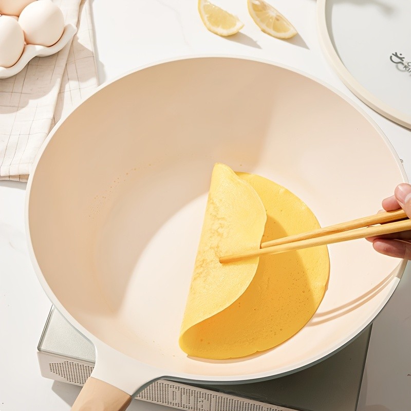 COOKER KING 28cm Titanium-Ceramic Wok with Lid  PFOA/PTFE-Free Stir-Fry Pan with Cool-Touch Handles for All NZ Cooktops