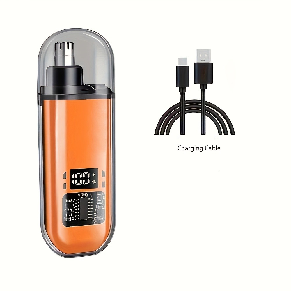 FEIYBA Mini USB Nose Hair Trimmer  Compact, Stylish & Cordless Grooming for Men and Women