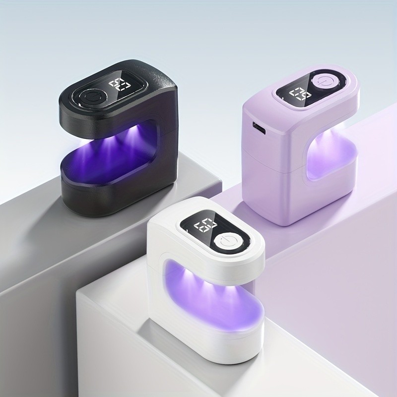 FEIYBA Mini Wireless Nail Enhancement Lamp with Digital Display  Portable USB Gel Curing Light for Manicures & Pedicures