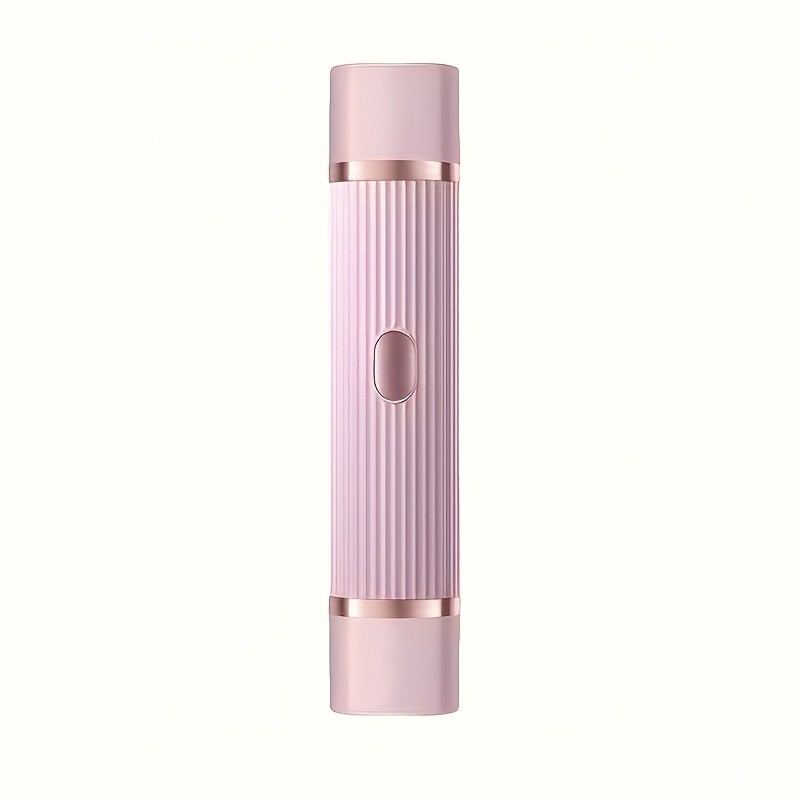 FEIYBA Dual-Head Womens USB Hair Trimmer  Pastel Pink Full-Body Shaver with Long-Lasting Lithium Power