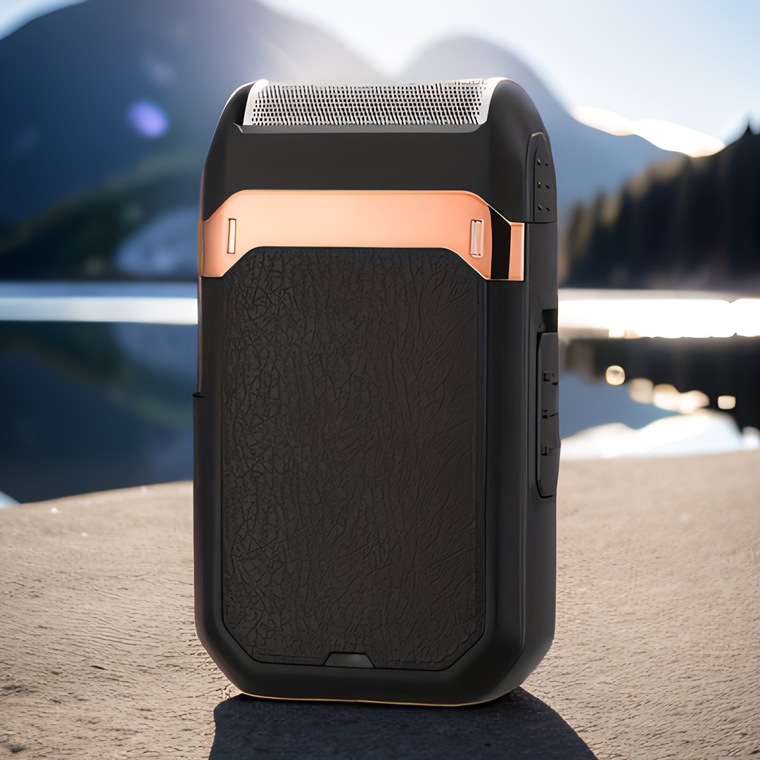 FEIYBA 2-in-1 USB Electric Shaver with Pop-Up Trimmer Long-Life Wet & Dry Razor for Smooth, Portable Grooming