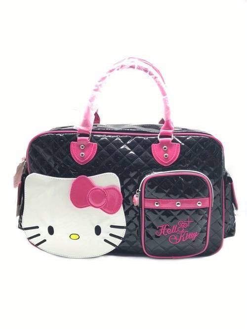 Sanrio Large Capacity Hello Kitty Luggage Bag  Y2K Style Travel & Crossbody Handbag Pink Accessories  Stylish & Functional  Ideal for Business Trips & Vacations