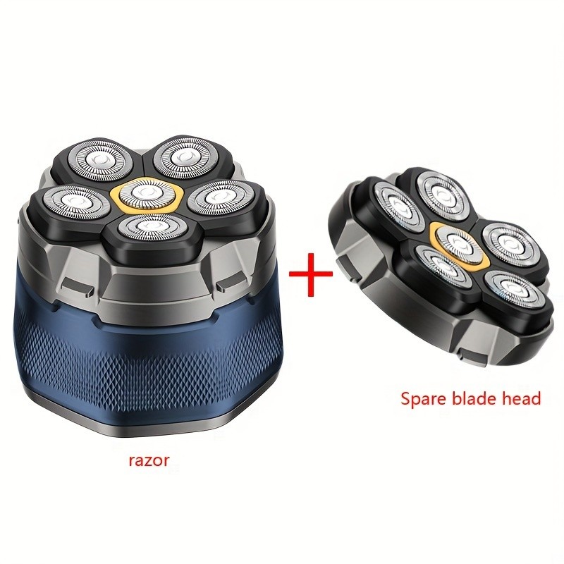 FEIYBA 6-Speed Cordless Electric Shaver with Spare Blade Mesh  Long-Life USB Razor for Smooth, Powerful Mens Grooming