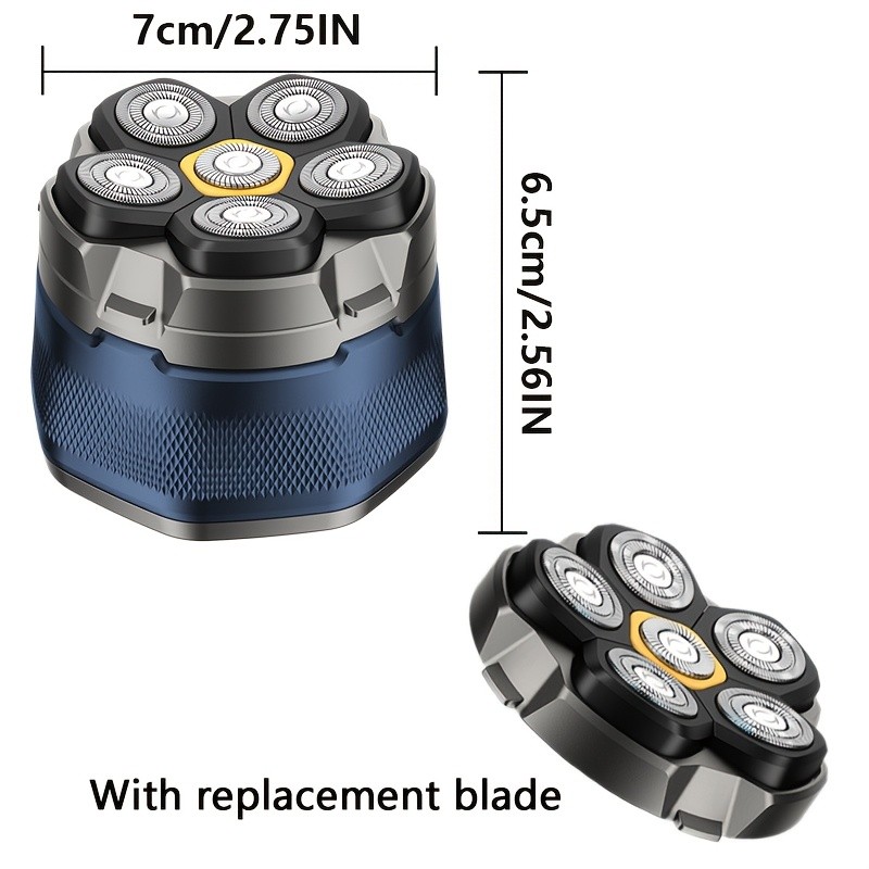 FEIYBA 6-Speed Cordless Electric Shaver with Spare Blade Mesh  Long-Life USB Razor for Smooth, Powerful Mens Grooming