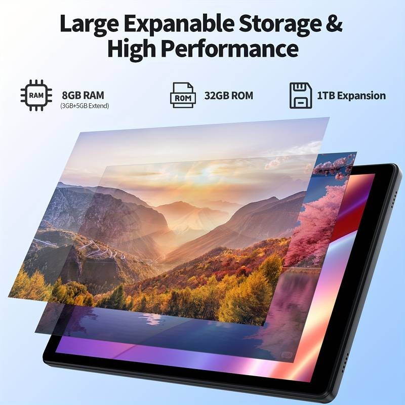 PRITOM Android 15 Tablet 10.1-Inch A Simple, Fast & Reliable 2-in-1 Tablet for Everyday Use