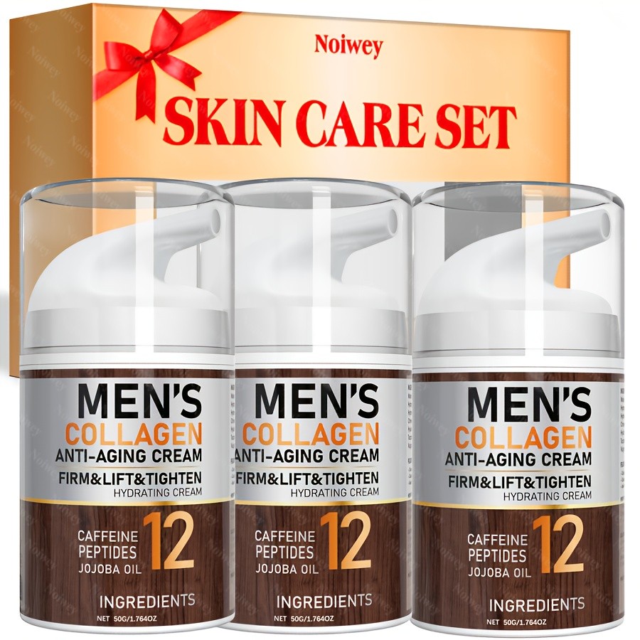 3pcs Mens Collagen Face Cream