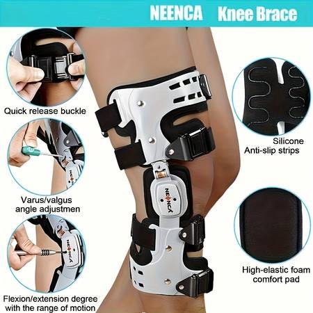 NEENCA Adjustable Knee Brace  Strong Stabilisation for ACL, MCL & PCL Support