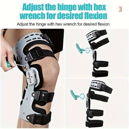 NEENCA Adjustable Knee Brace  Strong Stabilisation for ACL, MCL & PCL Support