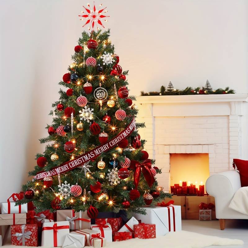 Classic 182.88cm Unlit Plastic Fir Christmas Tree Traditional Holiday Centrepiece