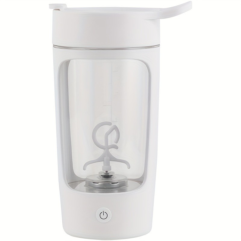 eQUra 650ml Automatic Blender Cup  USB Rechargeable One-Button Mixer for Protein & Coffee Powders with Gift-Ready Design