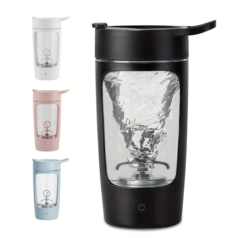 eQUra 650ml Automatic Blender Cup  USB Rechargeable One-Button Mixer for Protein & Coffee Powders with Gift-Ready Design