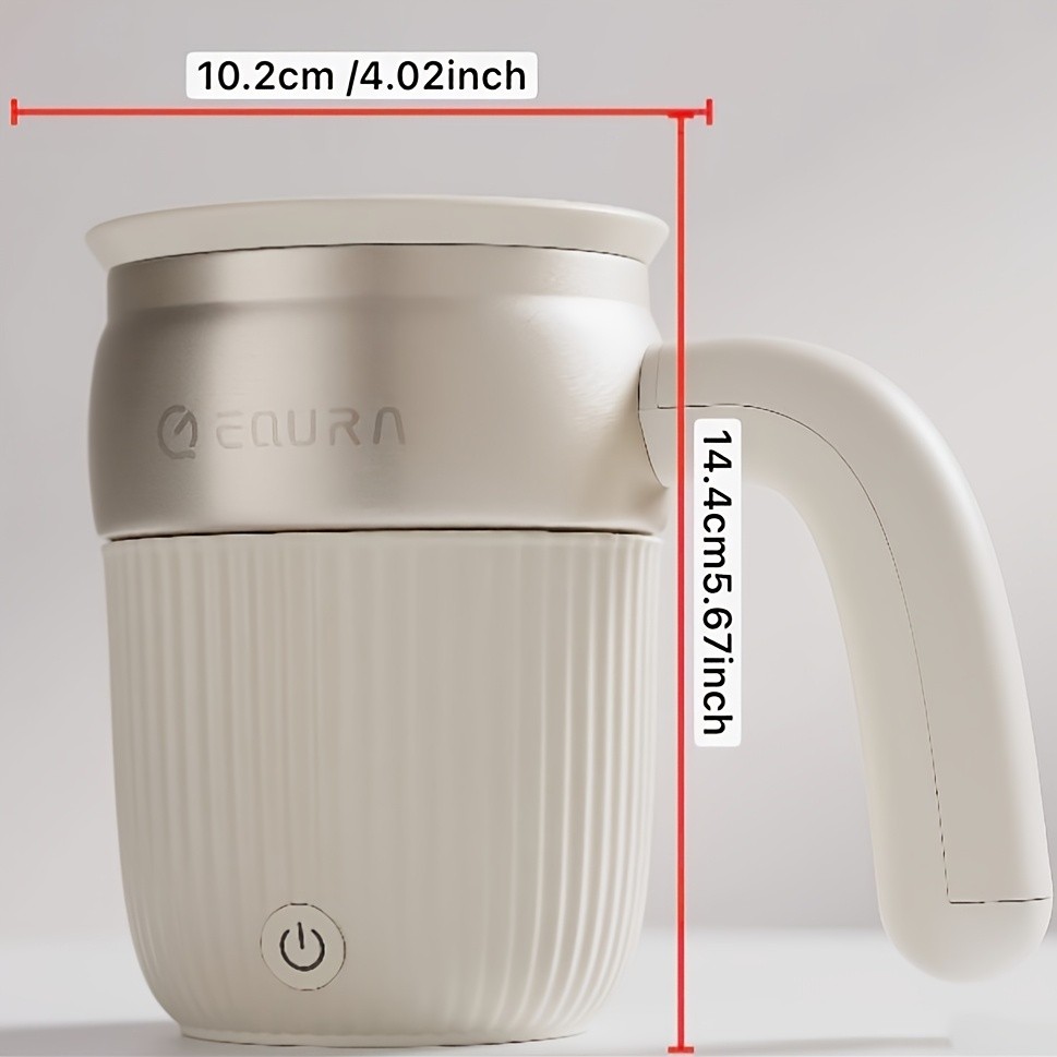 eQUra 450ml Automatic Magnetic Stirring Cup  316 Stainless Steel Self-Mixing Coffee & Milkshake Mug (2025 Gift Edition)