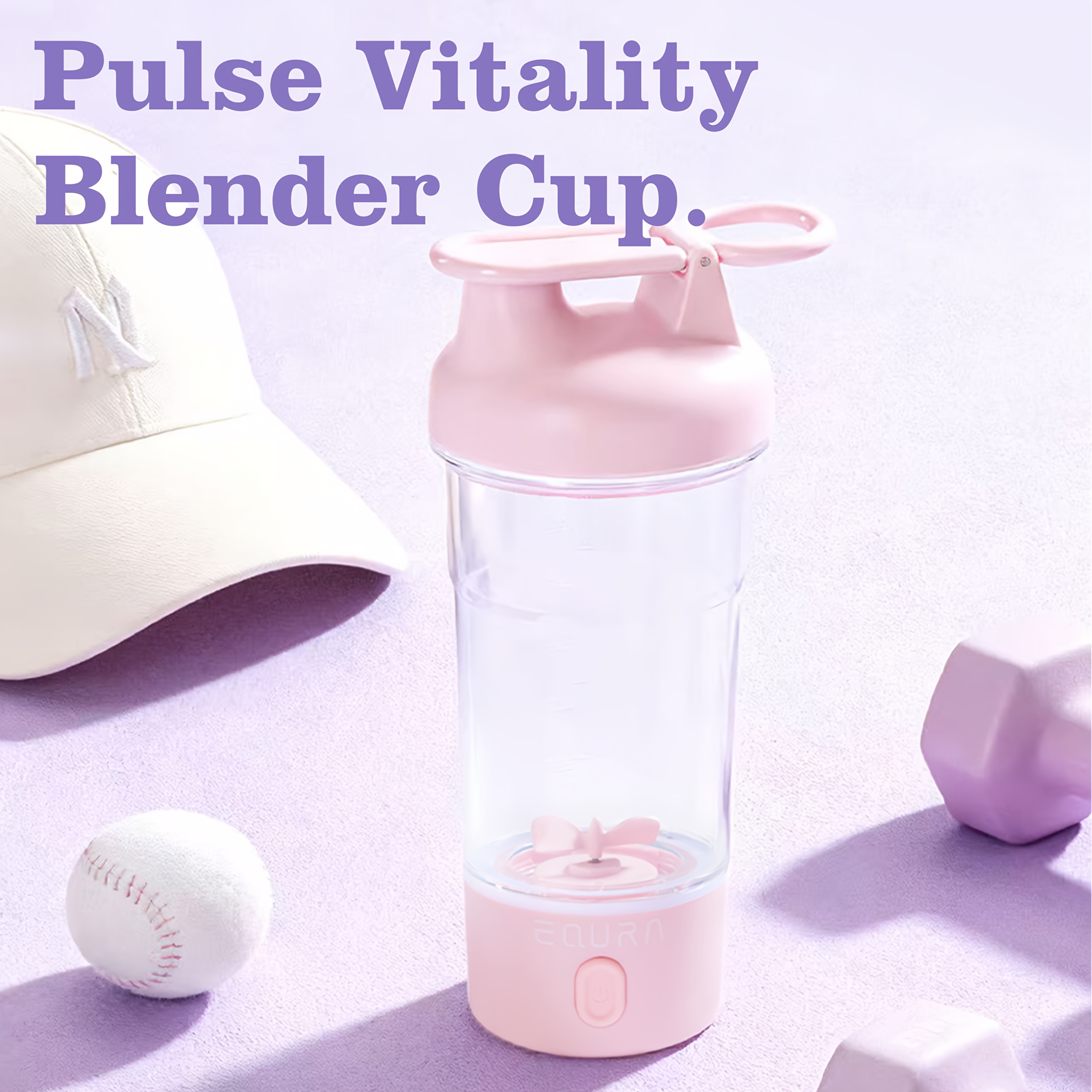 eQUra Portable Tritan Water Bottle with Capacity Scale  Shatterproof Single-Spout Hydration Bottle for Gym, Camping & Outdoor Use