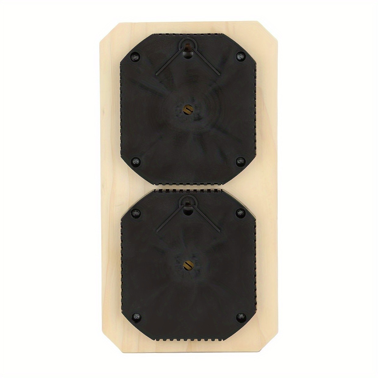 KT THERMO Wooden Sauna Thermometer & Hygrometer  Wall-Mounted Dual C/F Temperature & Humidity Gauge for Home & Spa Rooms