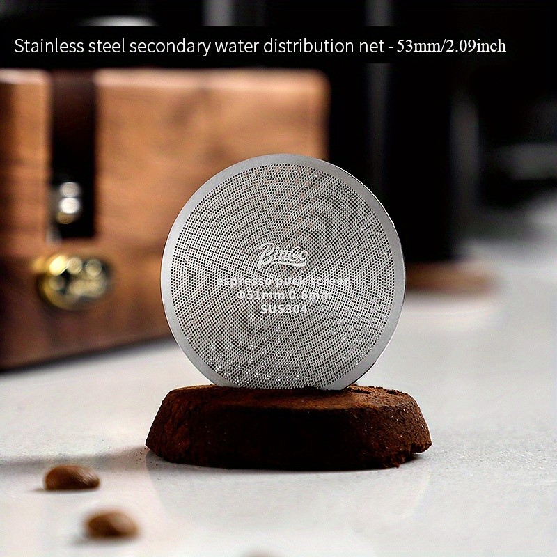Bincoo Stainless Steel Espresso Separation Filter Secondary Water Screen & Powder Bowl for Clean, Stable Espresso Extraction