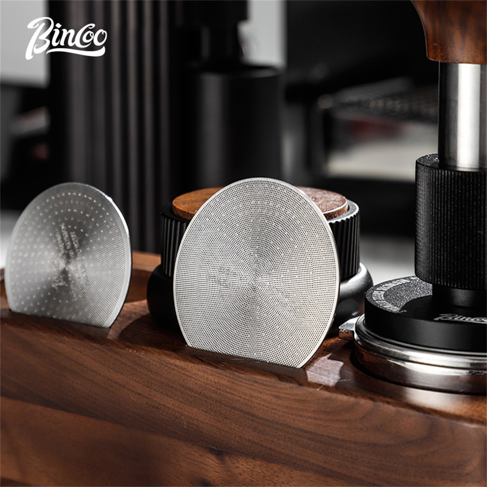 Bincoo Stainless Steel Espresso Separation Filter Secondary Water Screen & Powder Bowl for Clean, Stable Espresso Extraction