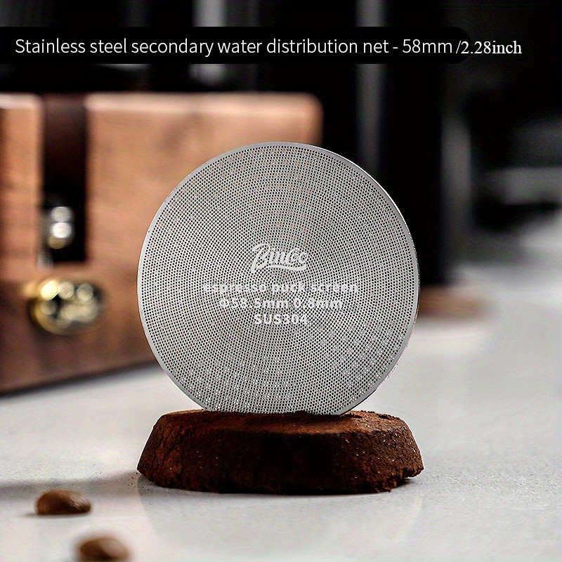 Bincoo Stainless Steel Espresso Separation Filter Secondary Water Screen & Powder Bowl for Clean, Stable Espresso Extraction
