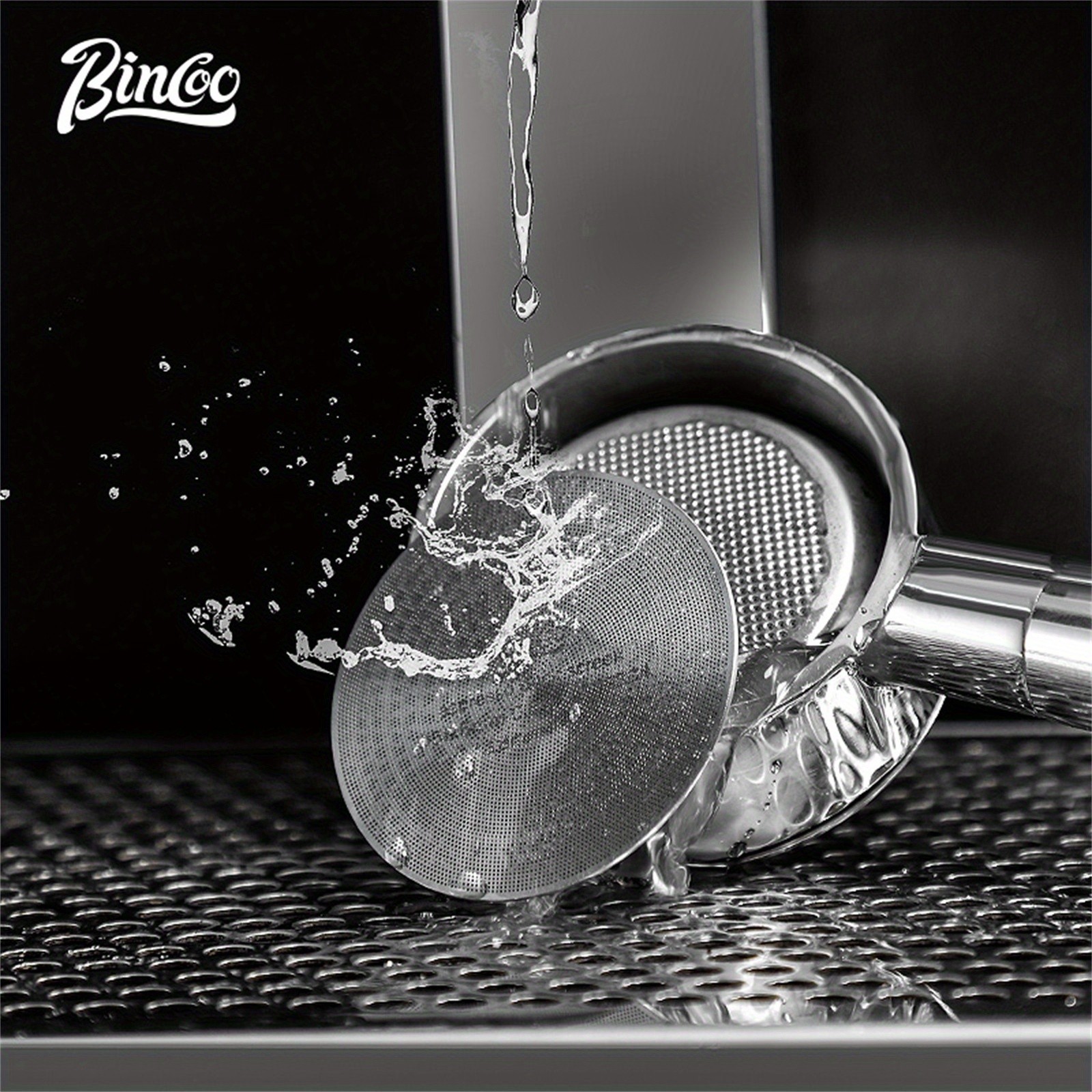 Bincoo Stainless Steel Espresso Separation Filter Secondary Water Screen & Powder Bowl for Clean, Stable Espresso Extraction