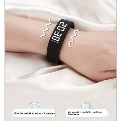 FASSUN Unisex Smart Watch  Stylish Digital Fitness Watch with Alarm, Step Counter & Night Glow