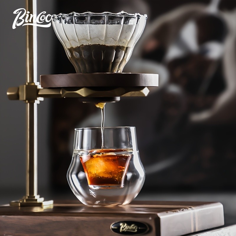 Bincoo Double Glass Coffee Cup 110ml Italian-Style Clear Espresso Mug