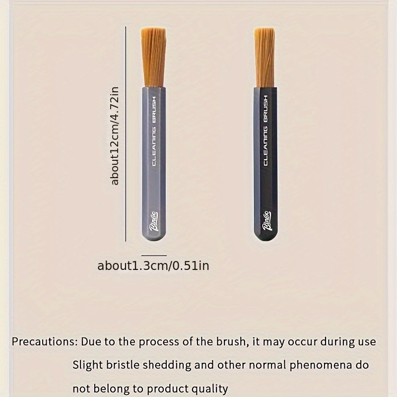 Bincoo Aluminum Alloy Grinder Cleaning Brush  Compact Coffee Bar Maintenance Tool