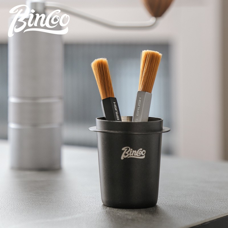 Bincoo Aluminum Alloy Grinder Cleaning Brush  Compact Coffee Bar Maintenance Tool